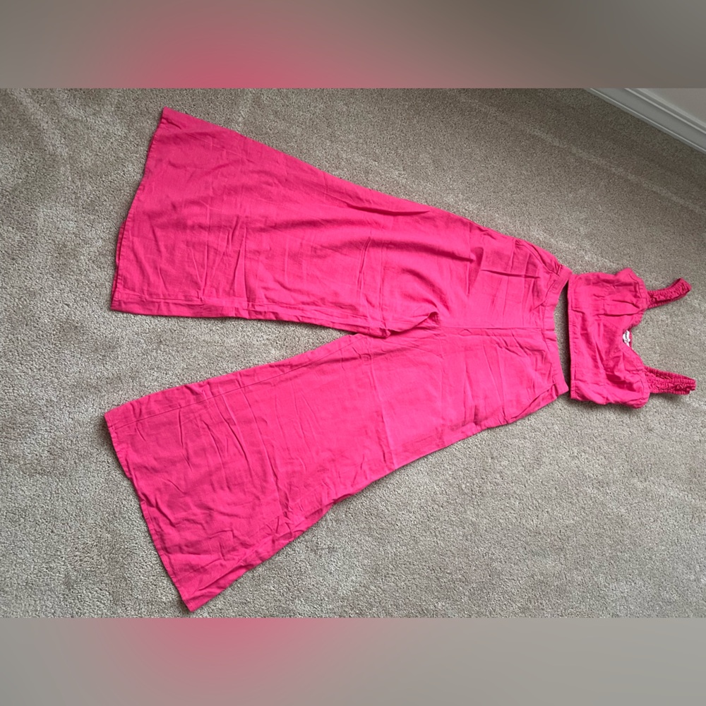 Chic Pink Elastic 2 Piece Set